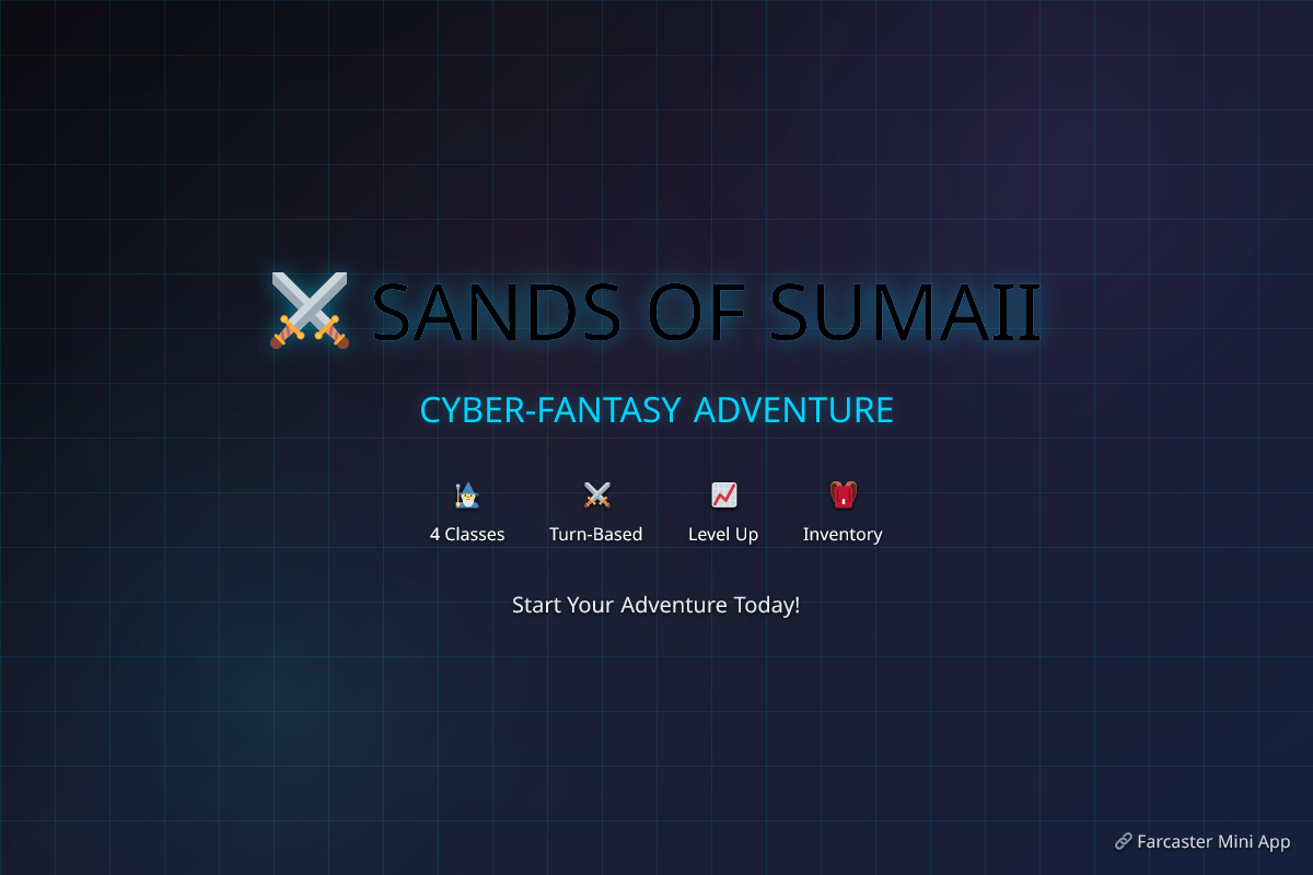 Sands of Sumaii - Turn-Based Adventure - Farcaster Mini Apps